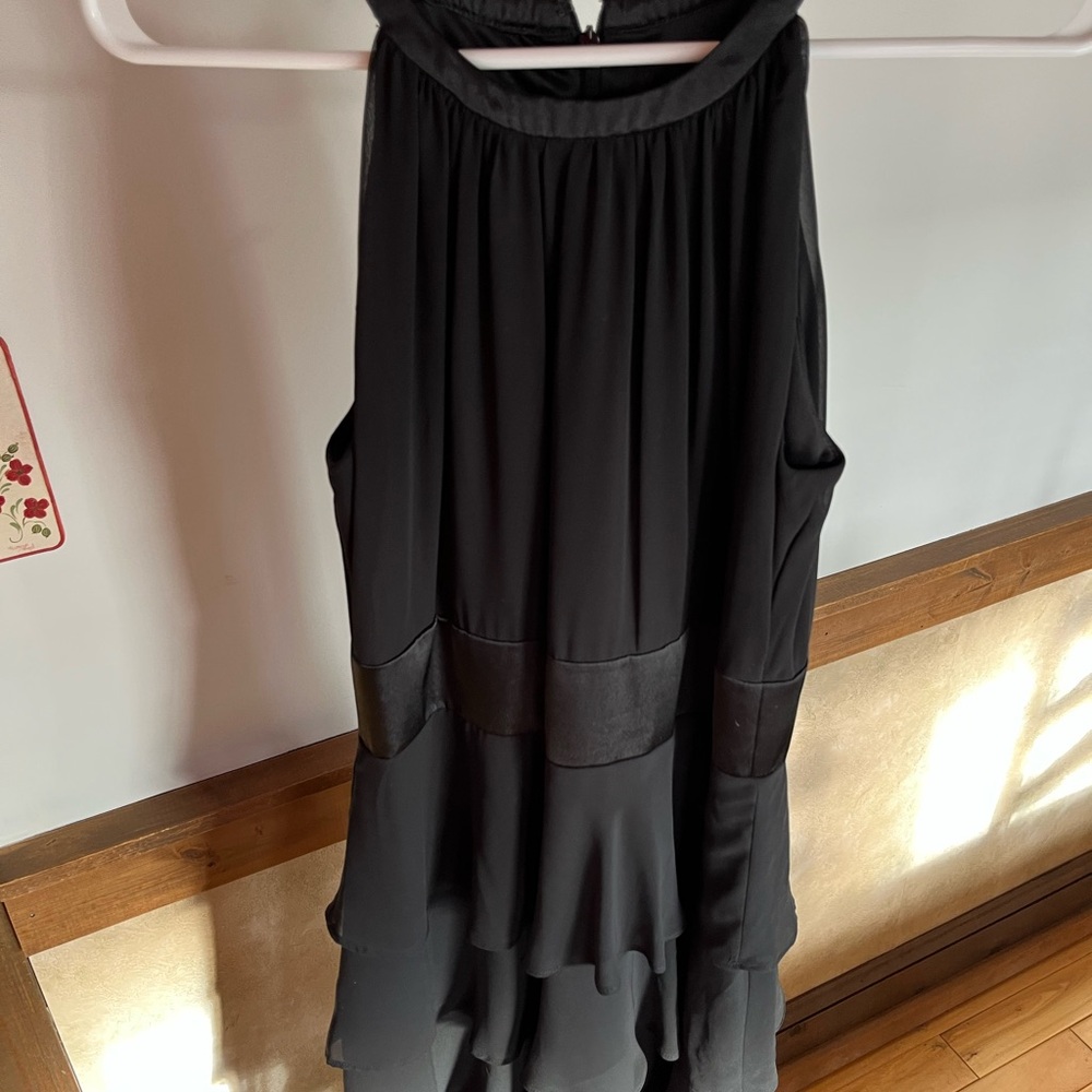 Evan Picone Black High-Low Skirt